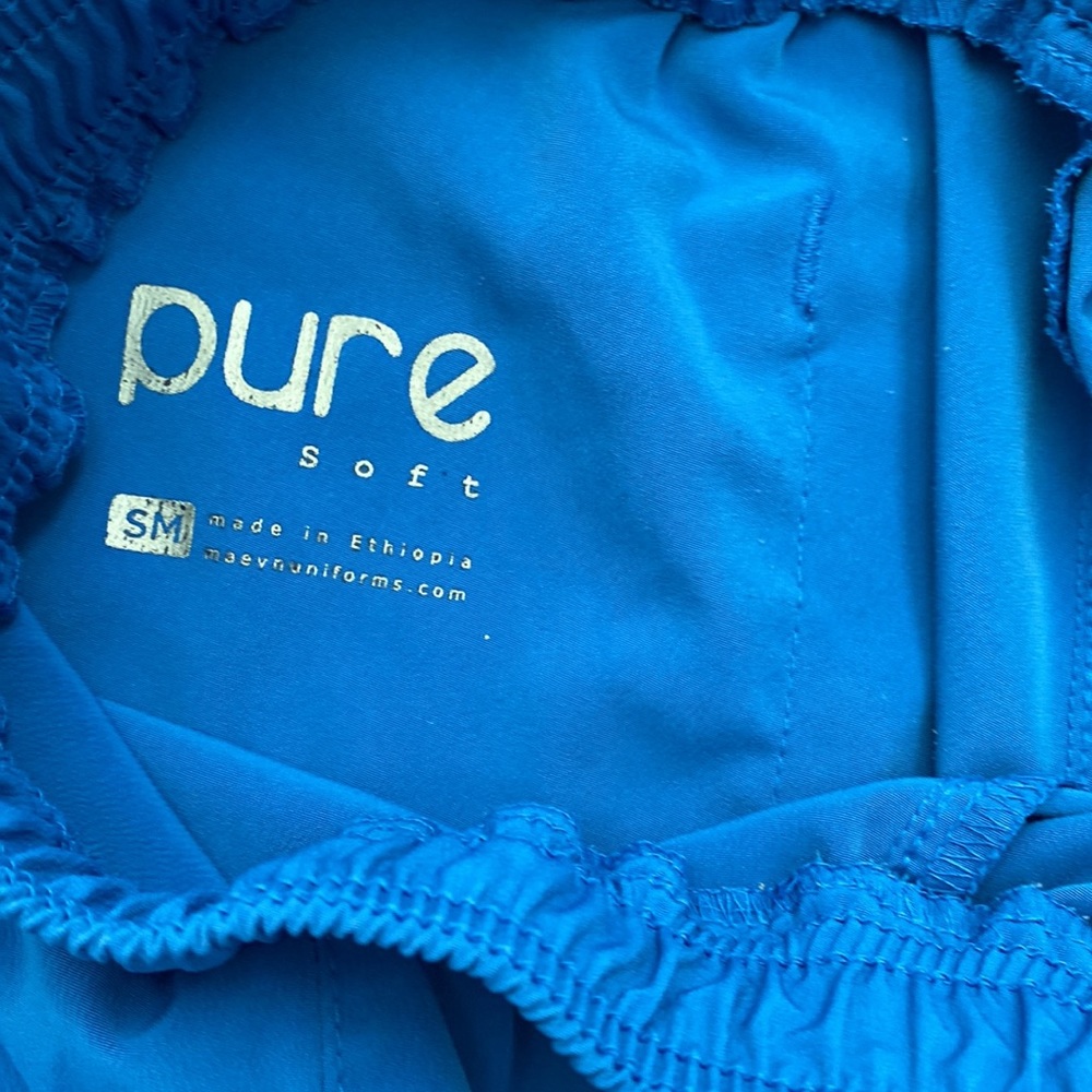Pure scrub bottoms color blue size S - Picture 5 of 7